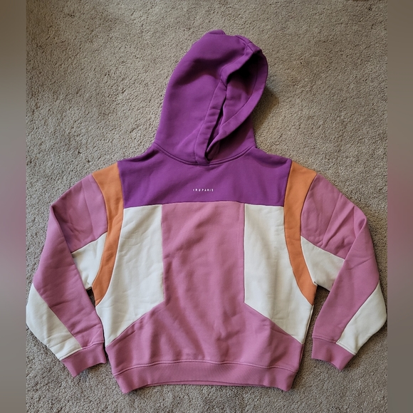 NWT IRO Paris Susane Color-block French Cotton-terry Hoodie - Picture 5 of 7
